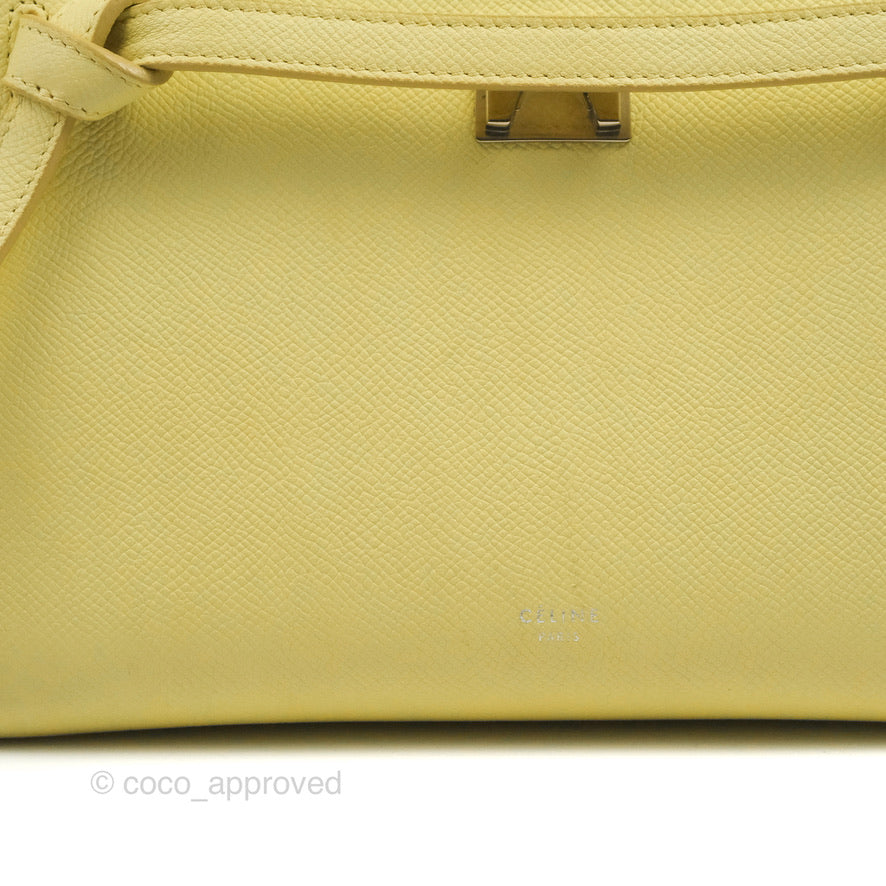 Celine Belt Bag Textured Leather Micro Yellow 1764841