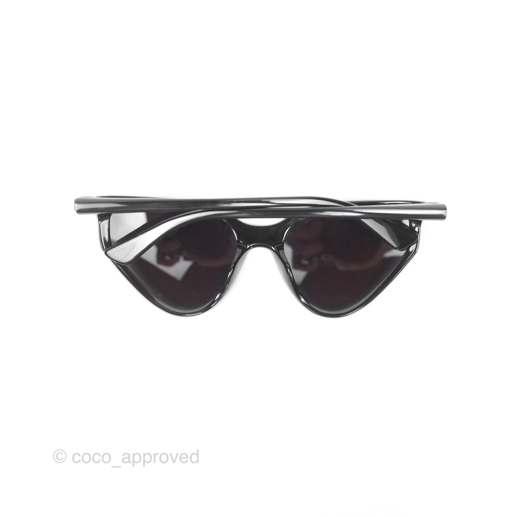 Balenciaga Rim Cat-eye Sunglasses Black 