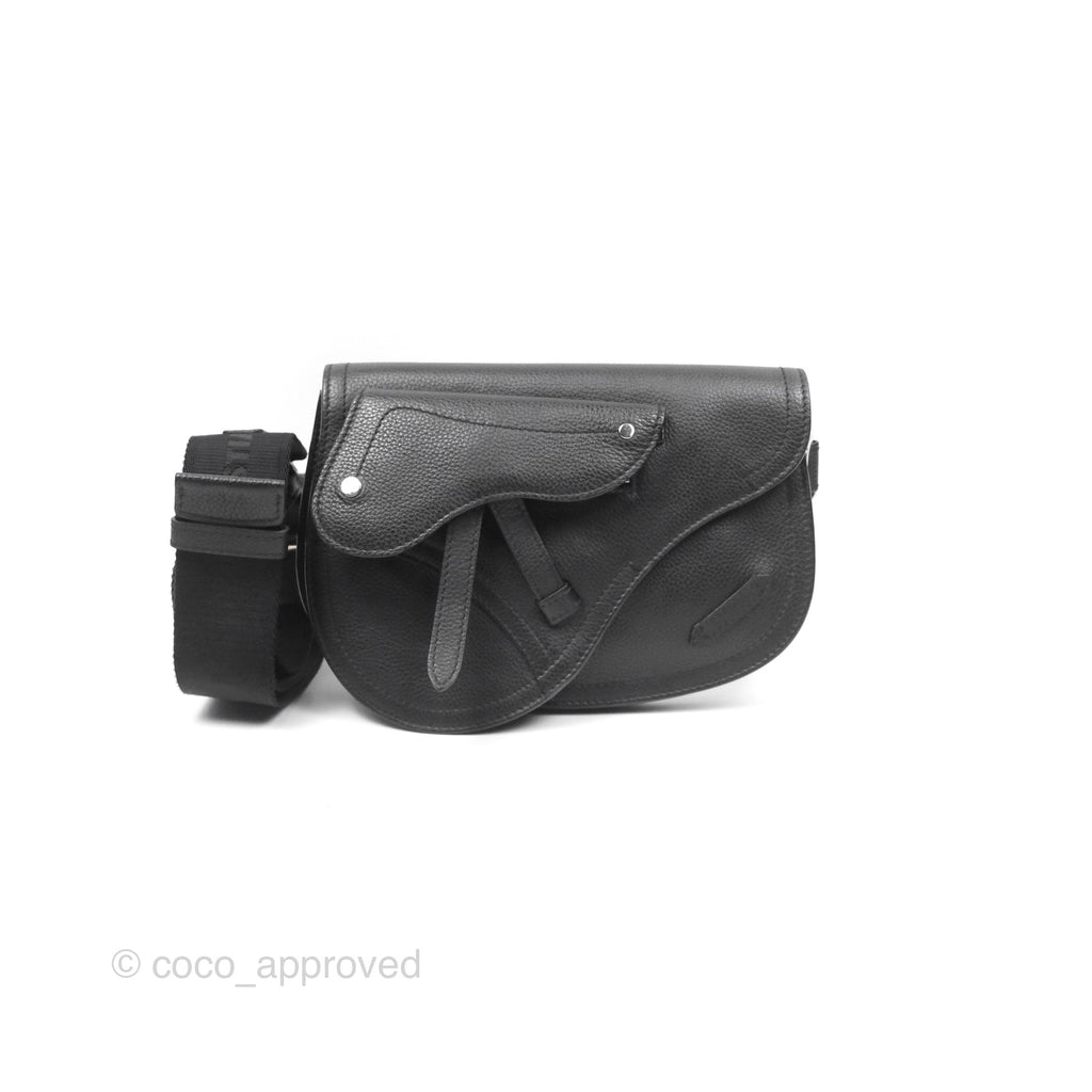 Dior Men's Saddle Bag Black Calfskin