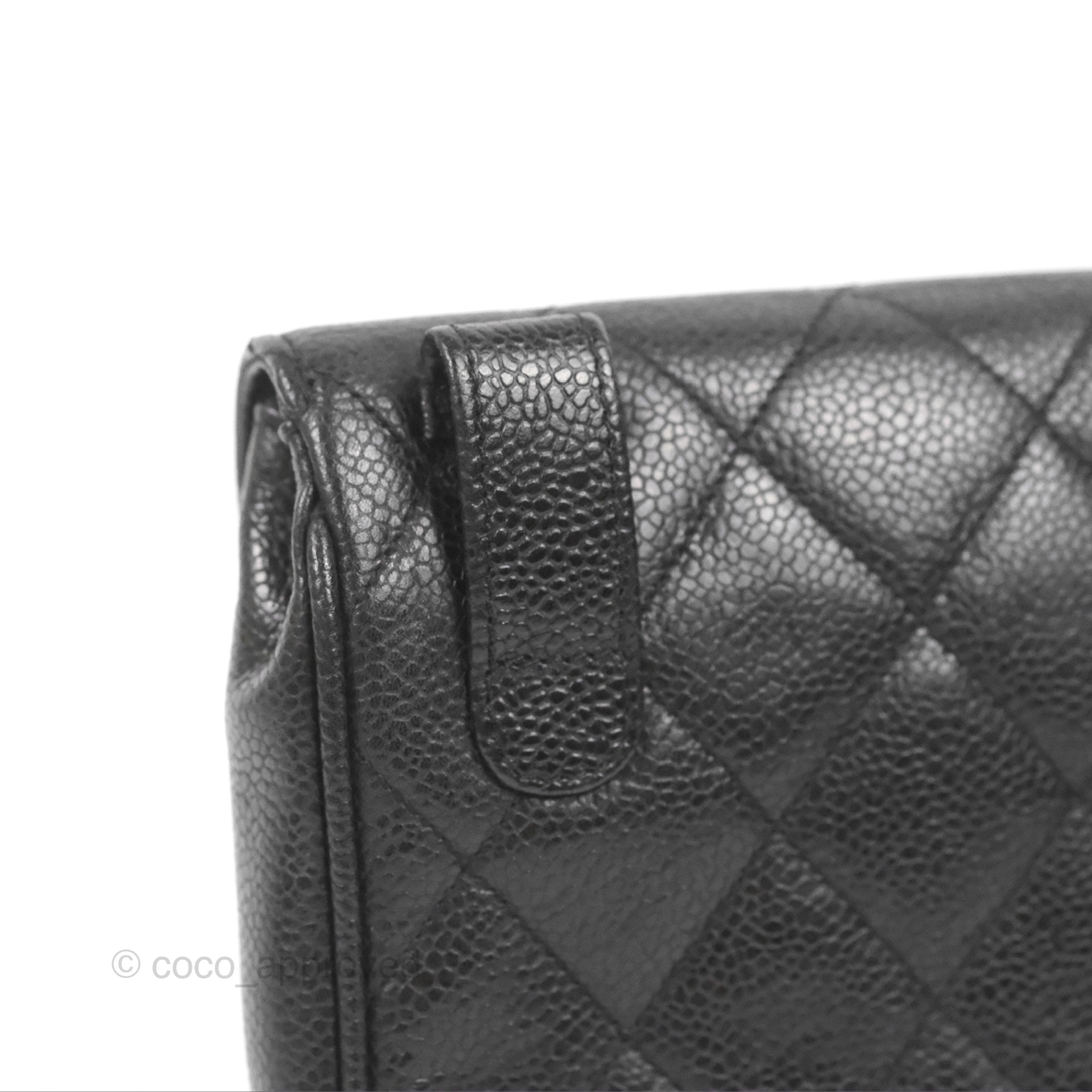 Chanel Vintage Belt Bag Quilted Black Caviar 24K Gold Hardware – Coco  Approved Studio