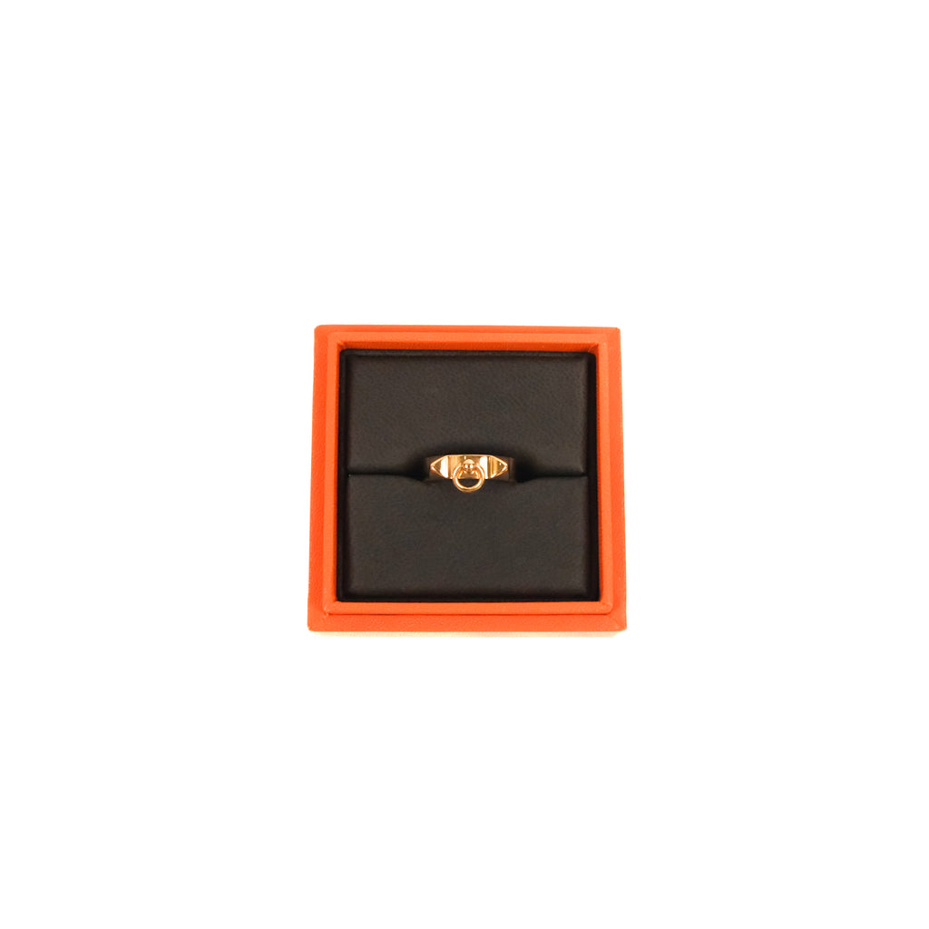 Hermes Collier de Chien Ring PM Rose Gold Size 55