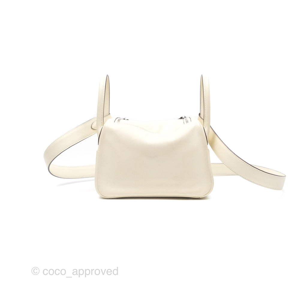 Hermès Mini Lindy 20 Nata I2/ Lime 9R Swift Palladium Hardware
