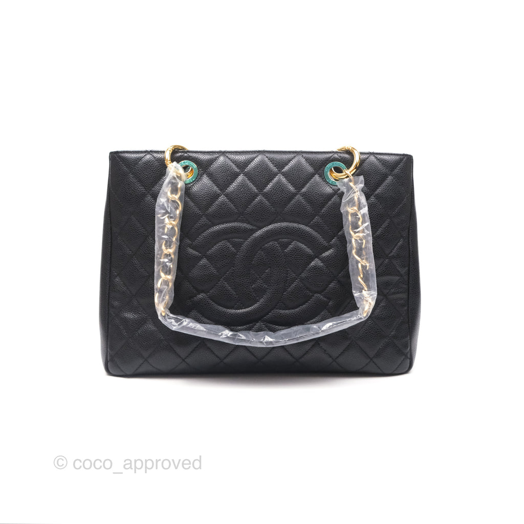 Chanel GST Black Caviar Gold Hardware