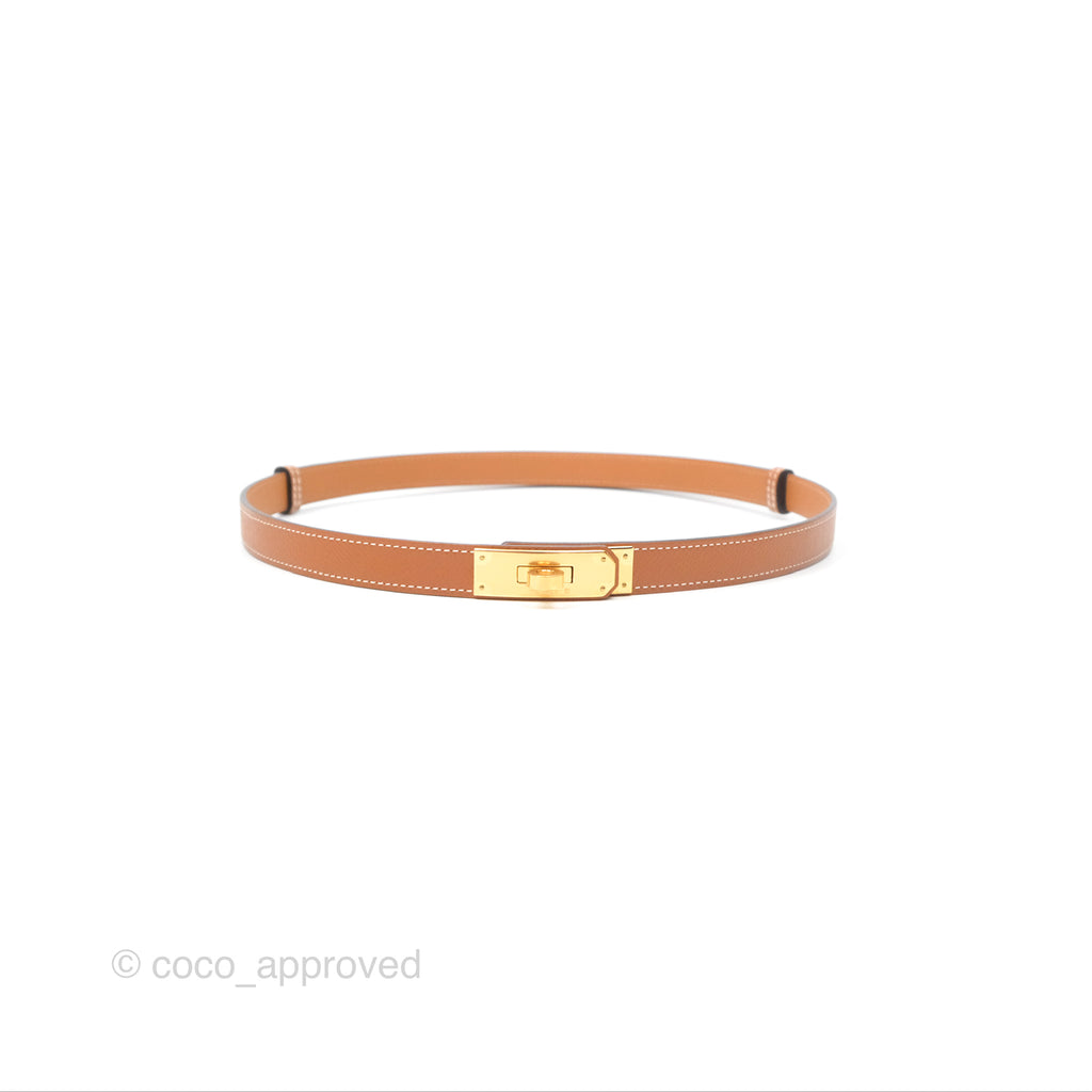 Hermès Kelly Buckle Belt Gold Epsom Gold Hardware