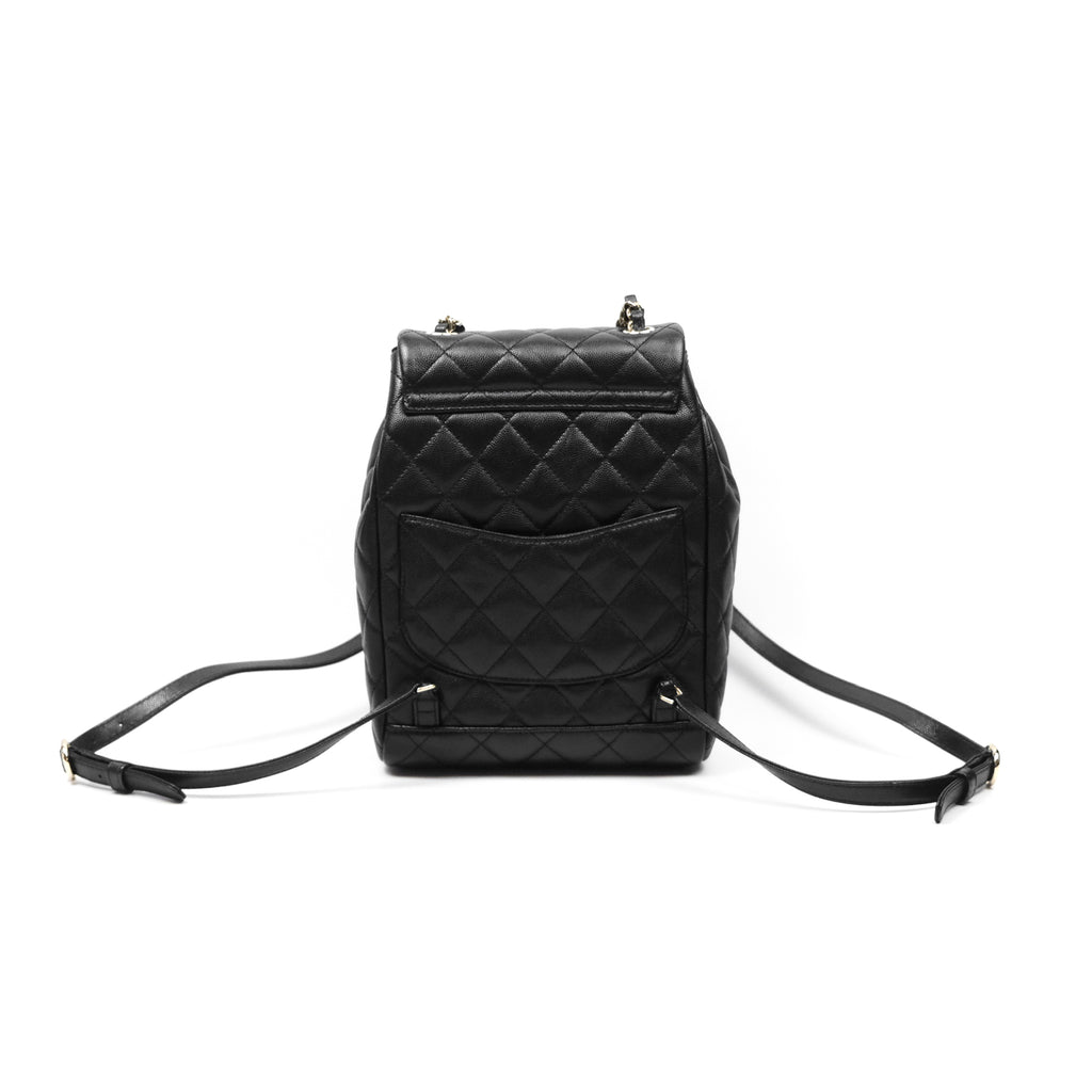 Chanel Small Urban Spirit Backpack Black Caviar Gold Hardware