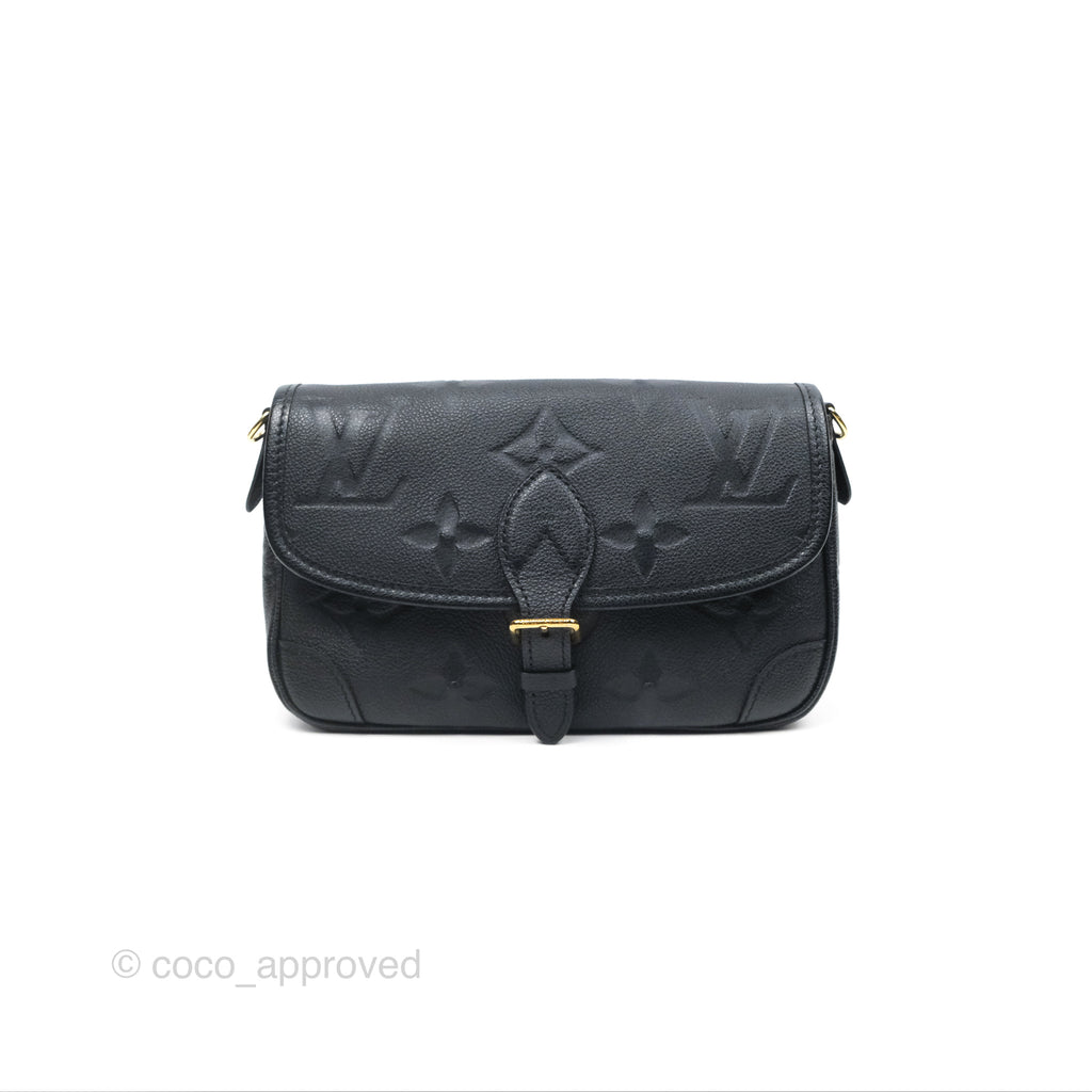 Louis Vuitton Diane Black Monogram Empreinte Leather