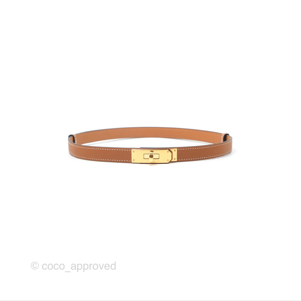 Hermès Kelly Buckle Belt 37 Gold Epsom Gold Hardware