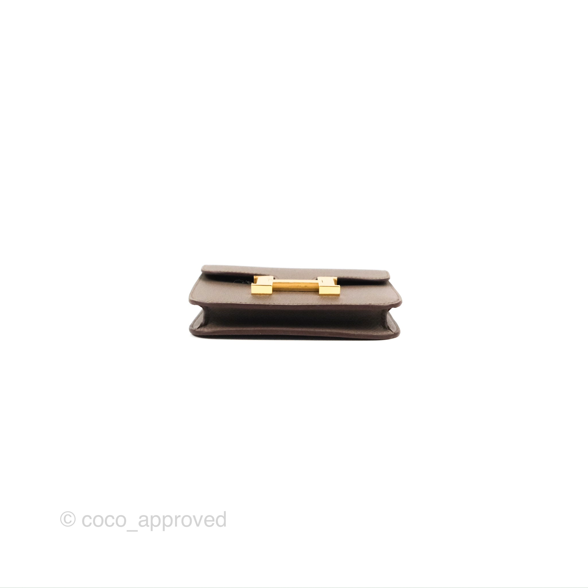 Hermes Constance Slim Wallet Black Epsom Gold Hardware – Madison