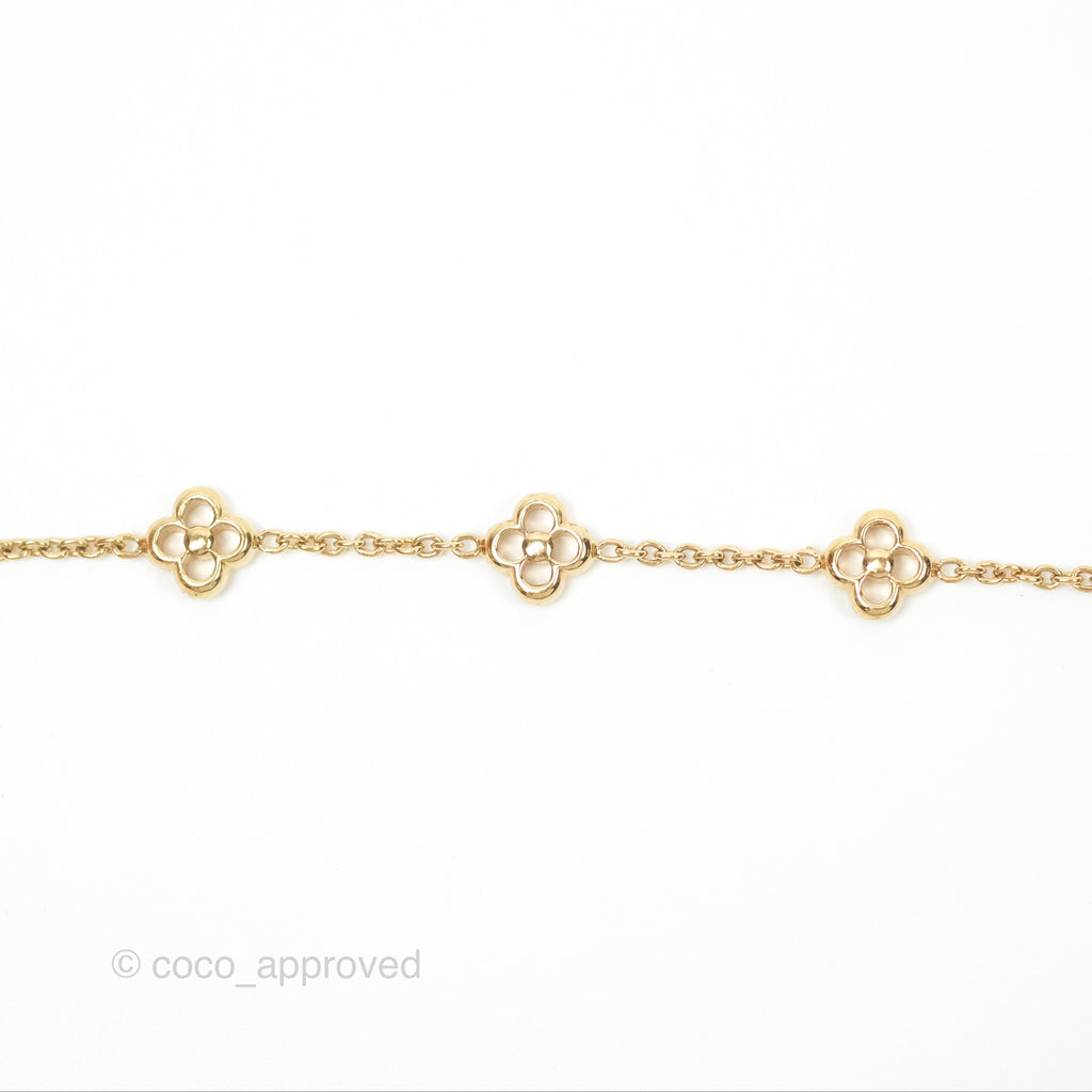Louis Vuitton Flower Full Bracelet Gold Tone 