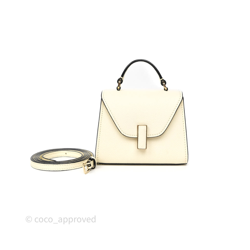 Valextra Iside Belt Bag Pergamena White Calfskin