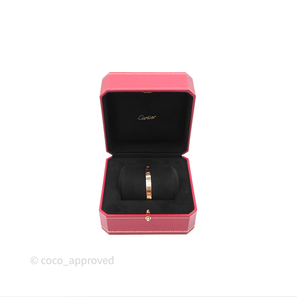 Cartier Love Bracelet Open Classic Model Rose Gold