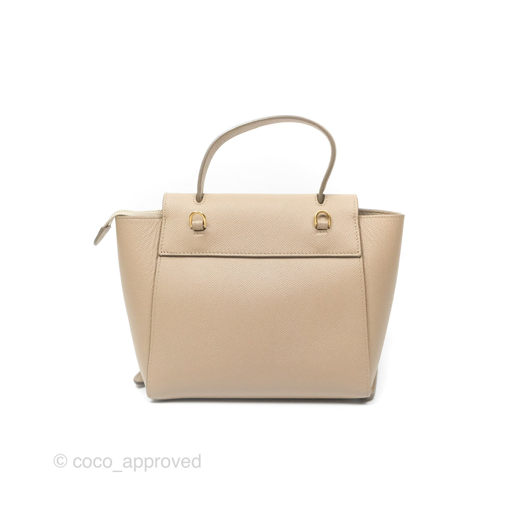 Celine Nano Belt Bag Light Taupe Grained Calfskin Gold Hardware