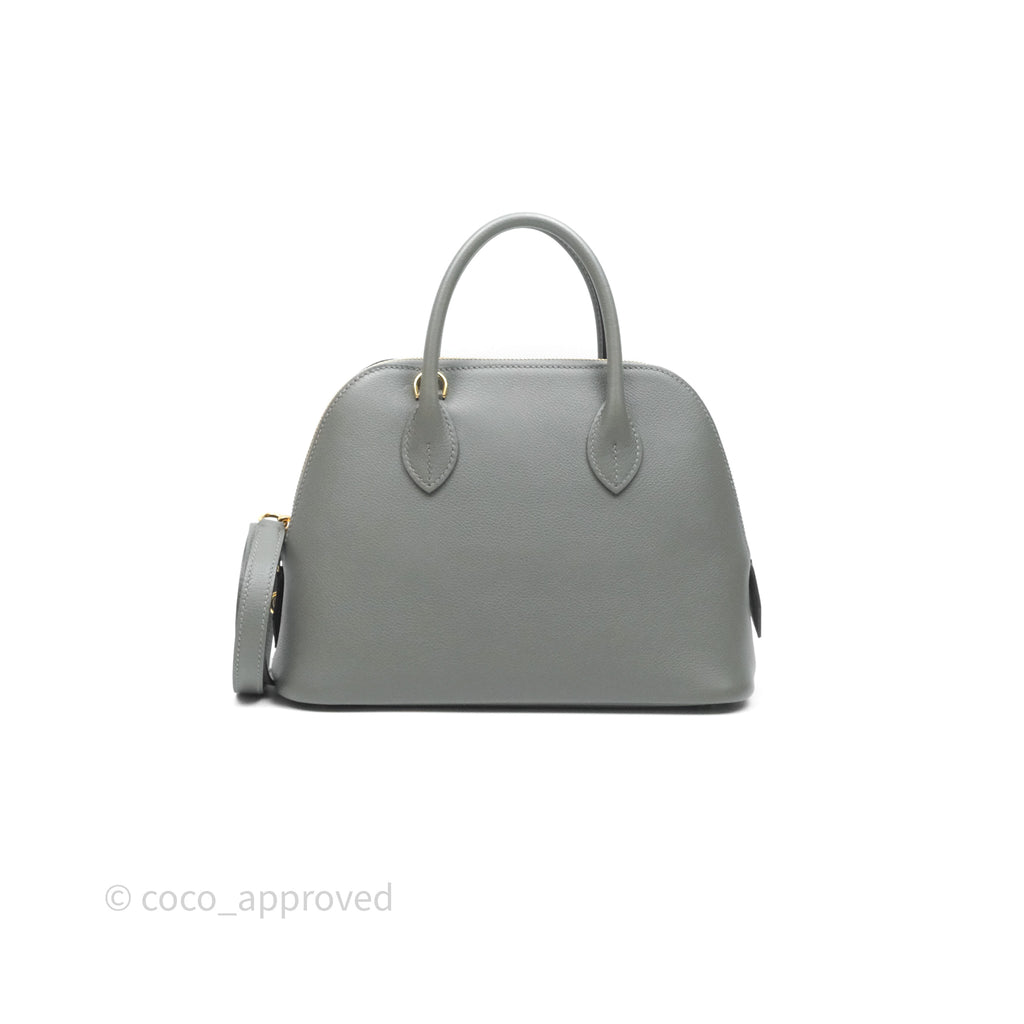 Hermès Bolide 1923 25 Gris Meyer 0L Evercolor Gold Hardware