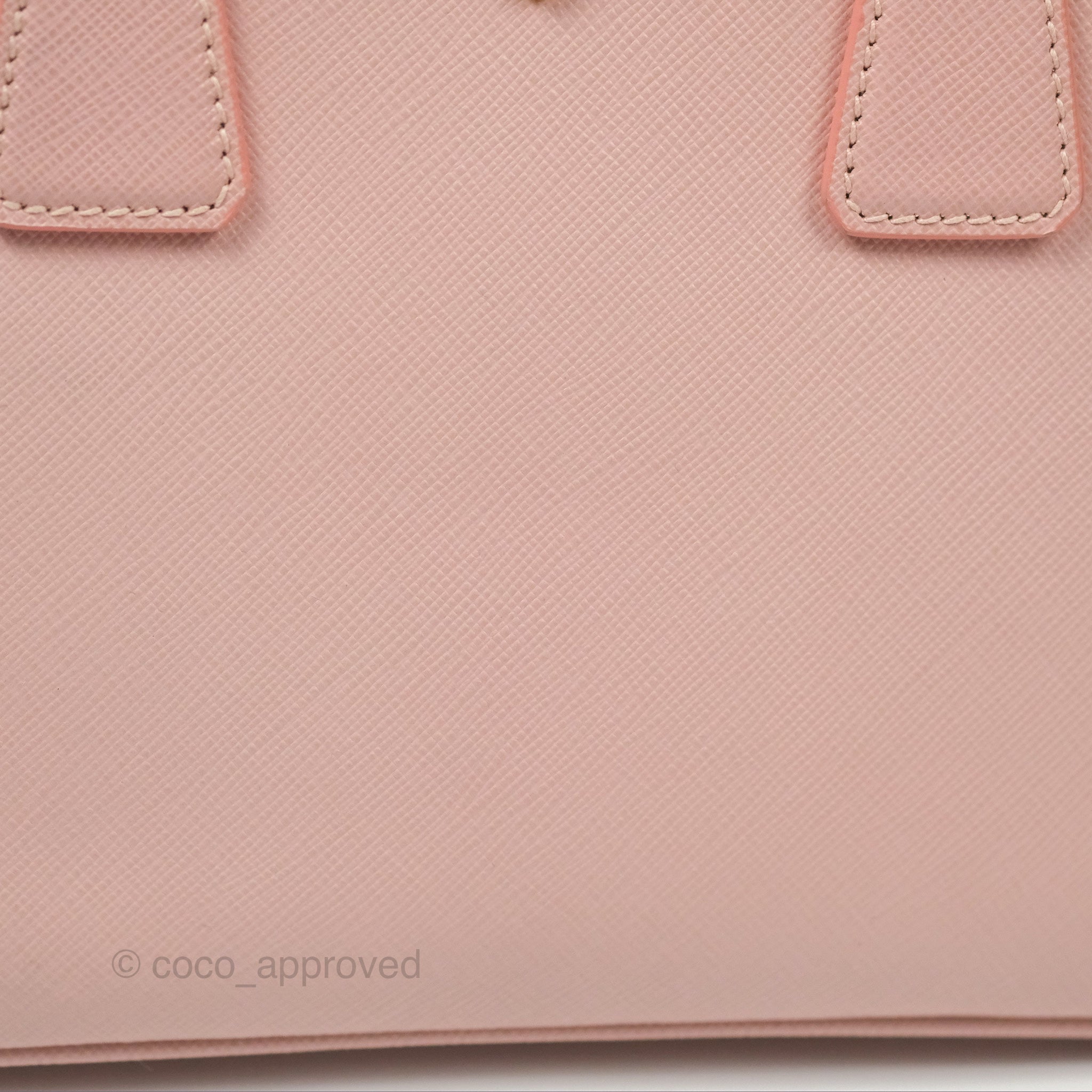Prada Small Promenade Bag Saffiano Lux Light Pink – Coco Approved