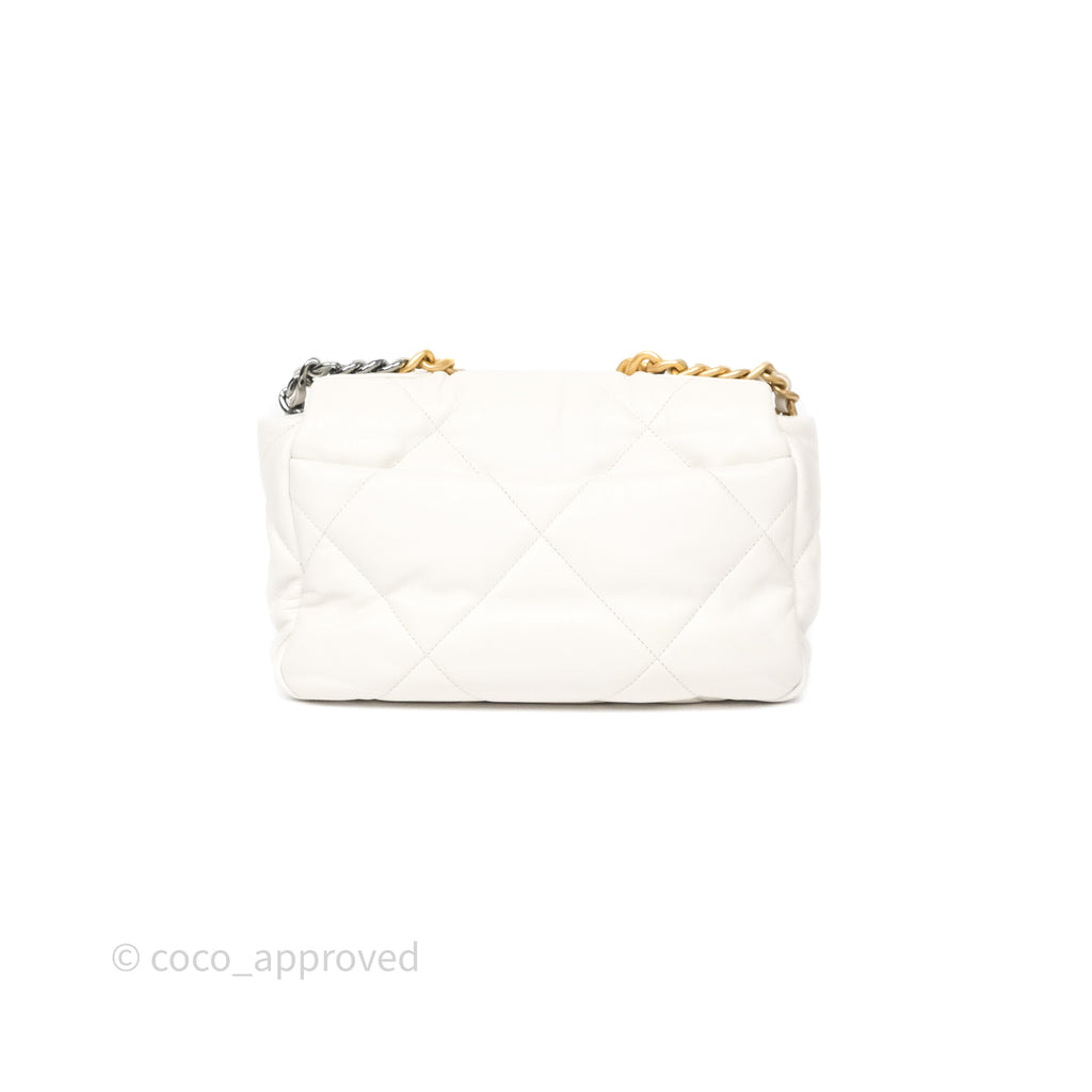 Chanel 19 Small Ivory Mixed Hardware