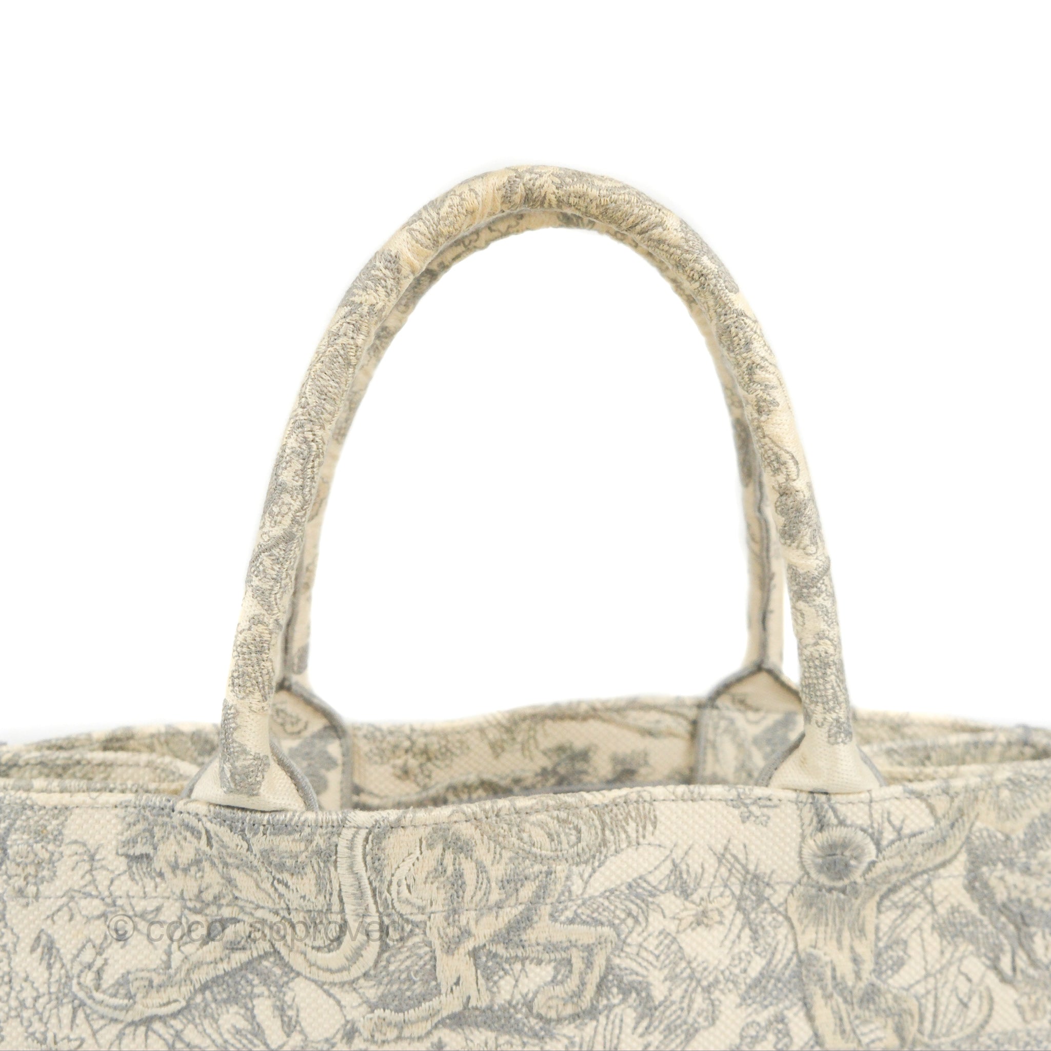 Christian Dior Book Tote Large Tote Bag in Oblique Jacquard, Hardware