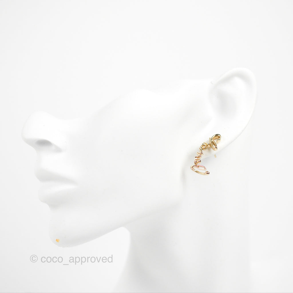 Chanel CC Coco Crystal Earrings Ear Cuff Gold Tone 22P – Coco Approved  Studio