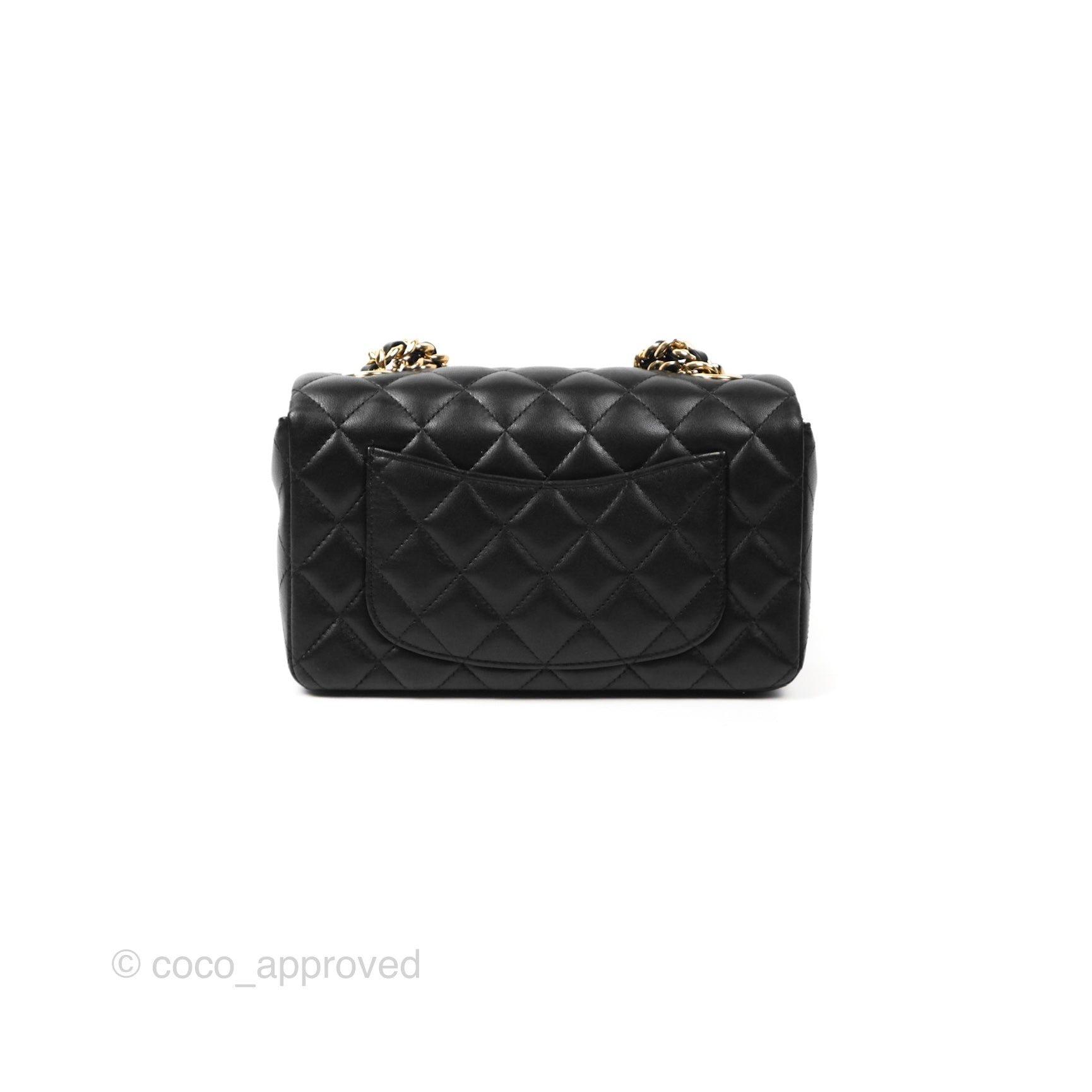 Chanel Grey Quilted Lambskin Mini Rectangular Flap Pale Gold Hardware, 2022  Available For Immediate Sale At Sotheby's