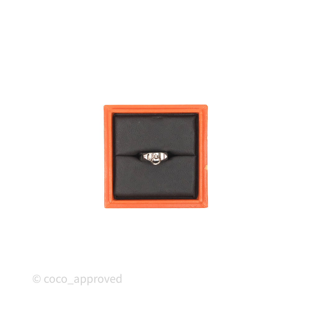 Hermes Collier de Chien Ring PM Sterling Silver Size 51