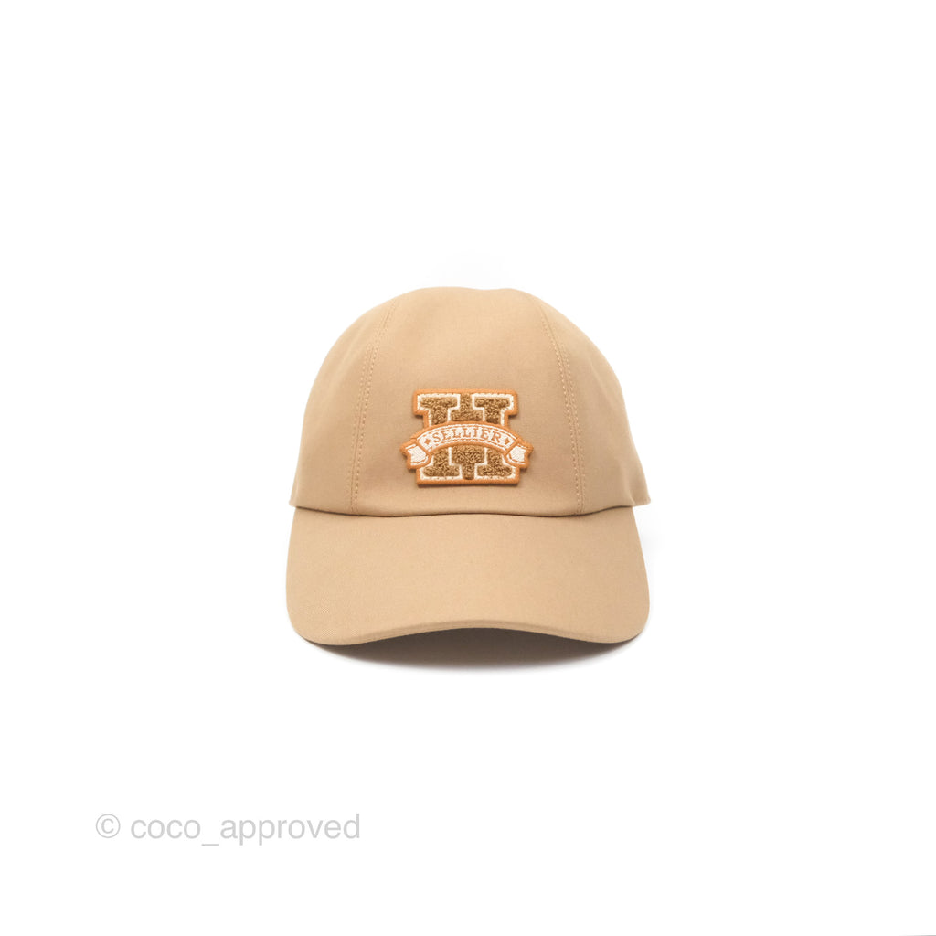 Hermès Davis H Sellier Cap Beige Camel