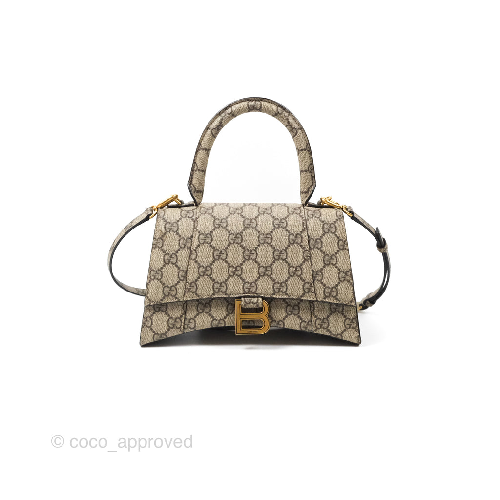 Gucci x Balenciaga The Hacker Project Small Hourglass Bag Beige/ Ebony