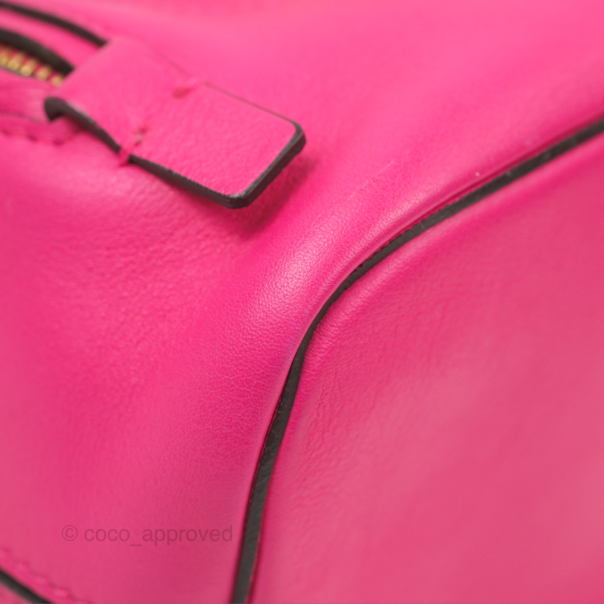 chloe faye mini backpack pink Chloé Mini Faye Backpack Hot Pink – Coco Approved Studio