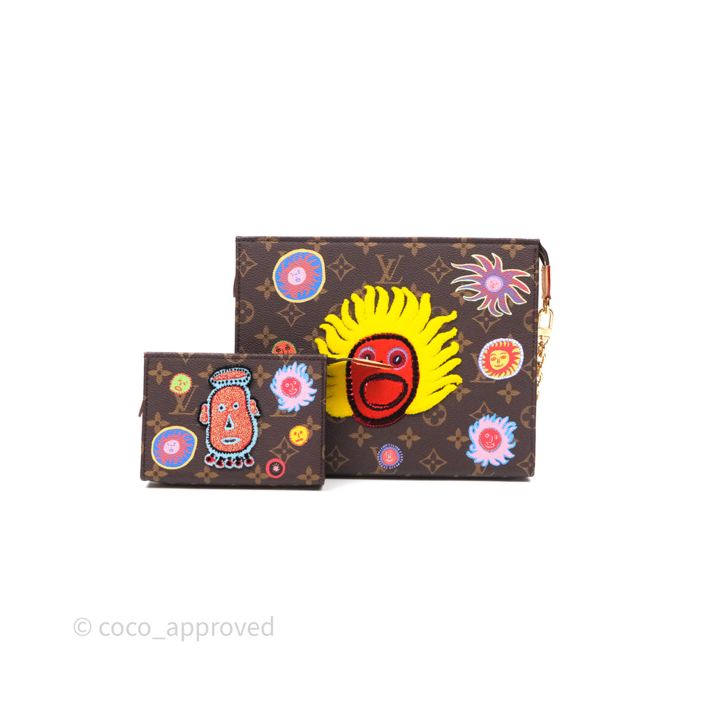 Louis Vuitton x Yayoi Kusama Toiletry Pouch on Chain Monogram Embroidered