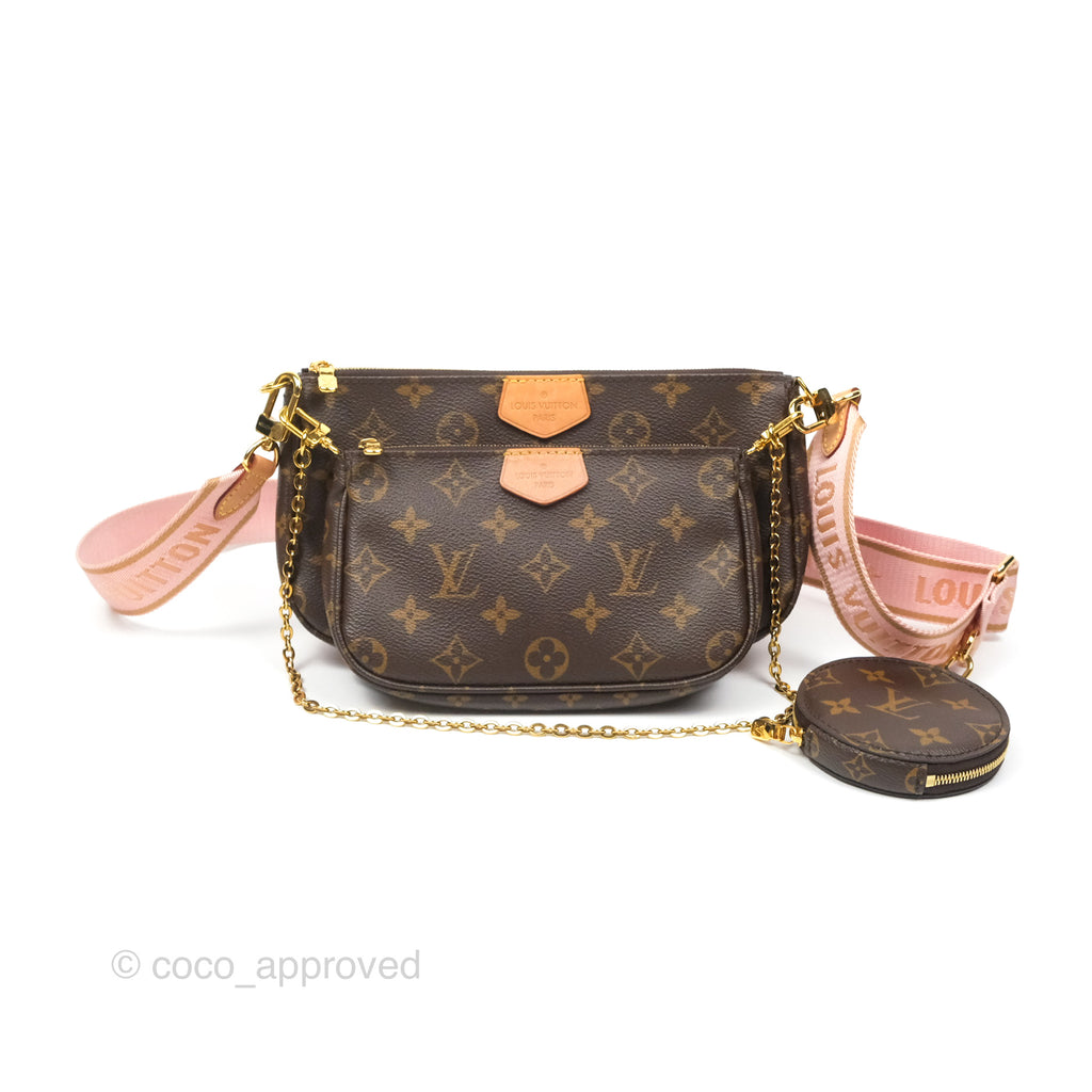 Louis Vuitton Multi Pochette Accessories Pink Monogram Canvas