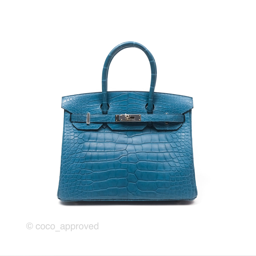 Hermès Birkin 30 Retourne Colvert Matte Niloticus Crocodile Palladium Hardware