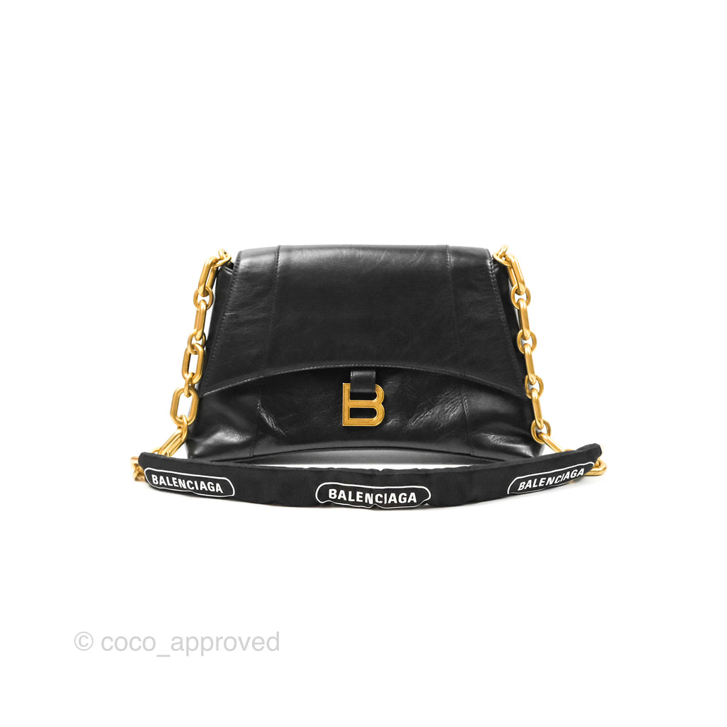 Balenciaga Small Downtown Black Shoulder Bag