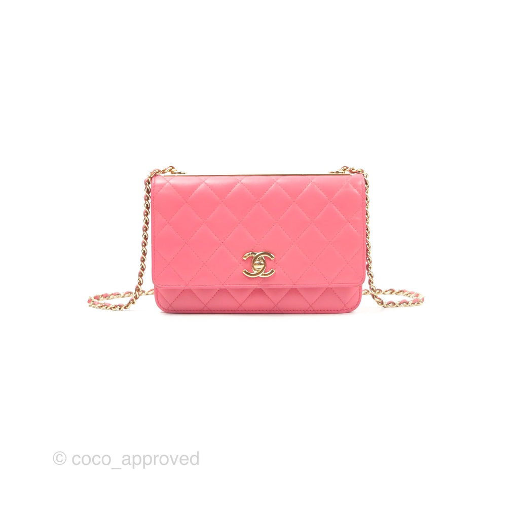 Chanel Trendy CC WOC Pink Lambskin Gold Hardware