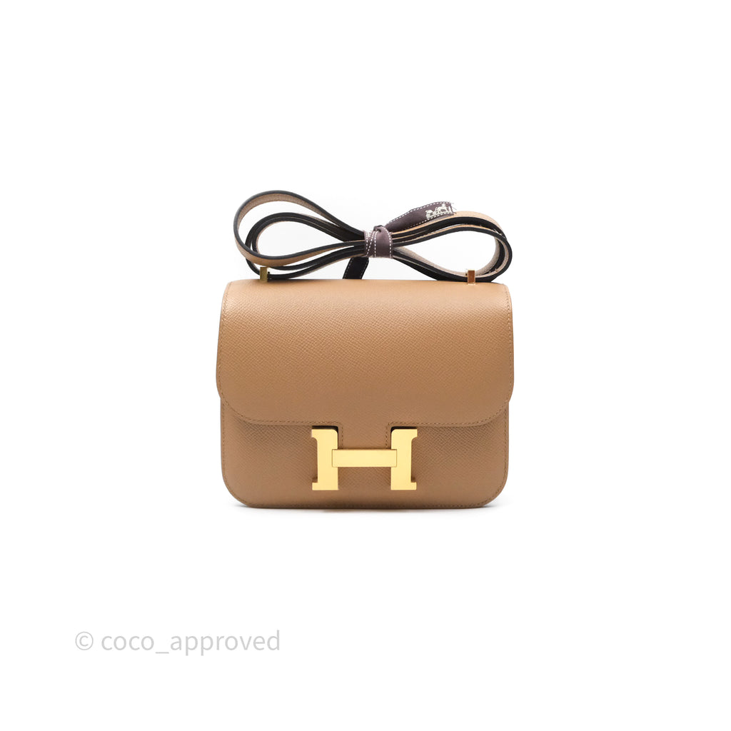 Hermès Constance Mini 18cm Chai 0M Epsom Gold Hardware