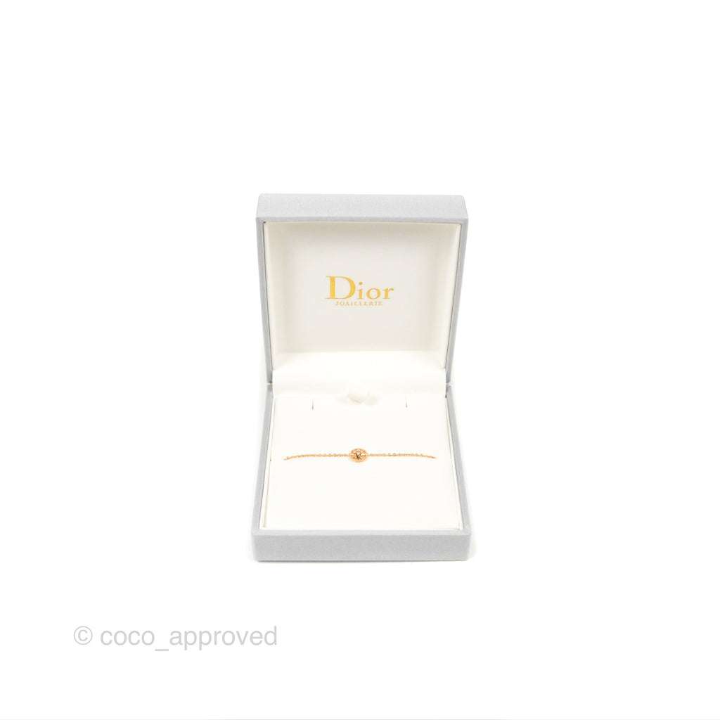 Dior Mini Rose Des Vents Bracelet Diamonds Gold
