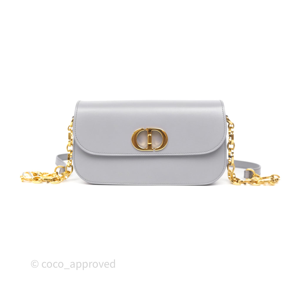 Dior 30 Montaigne Avenue Bag Grey Box Calfskin