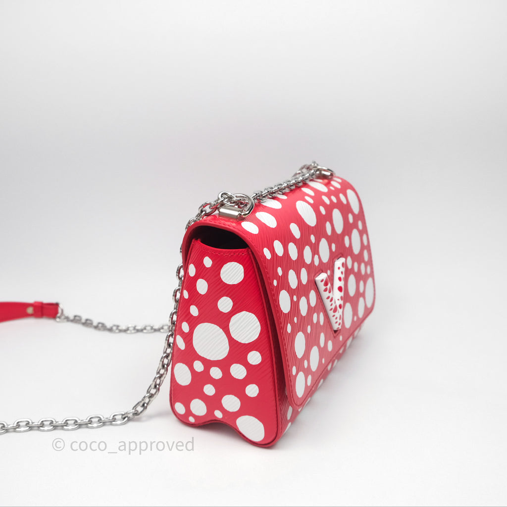 Louis Vuitton x Yayoi Kusama Twist MM Red/ White Epi Silver Hardware