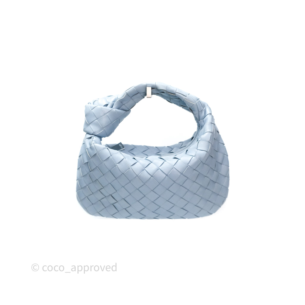 Bottega Veneta Mini Jodie Bag Intrecciato In Ice Lambskin Silver Hardware⁣⁣