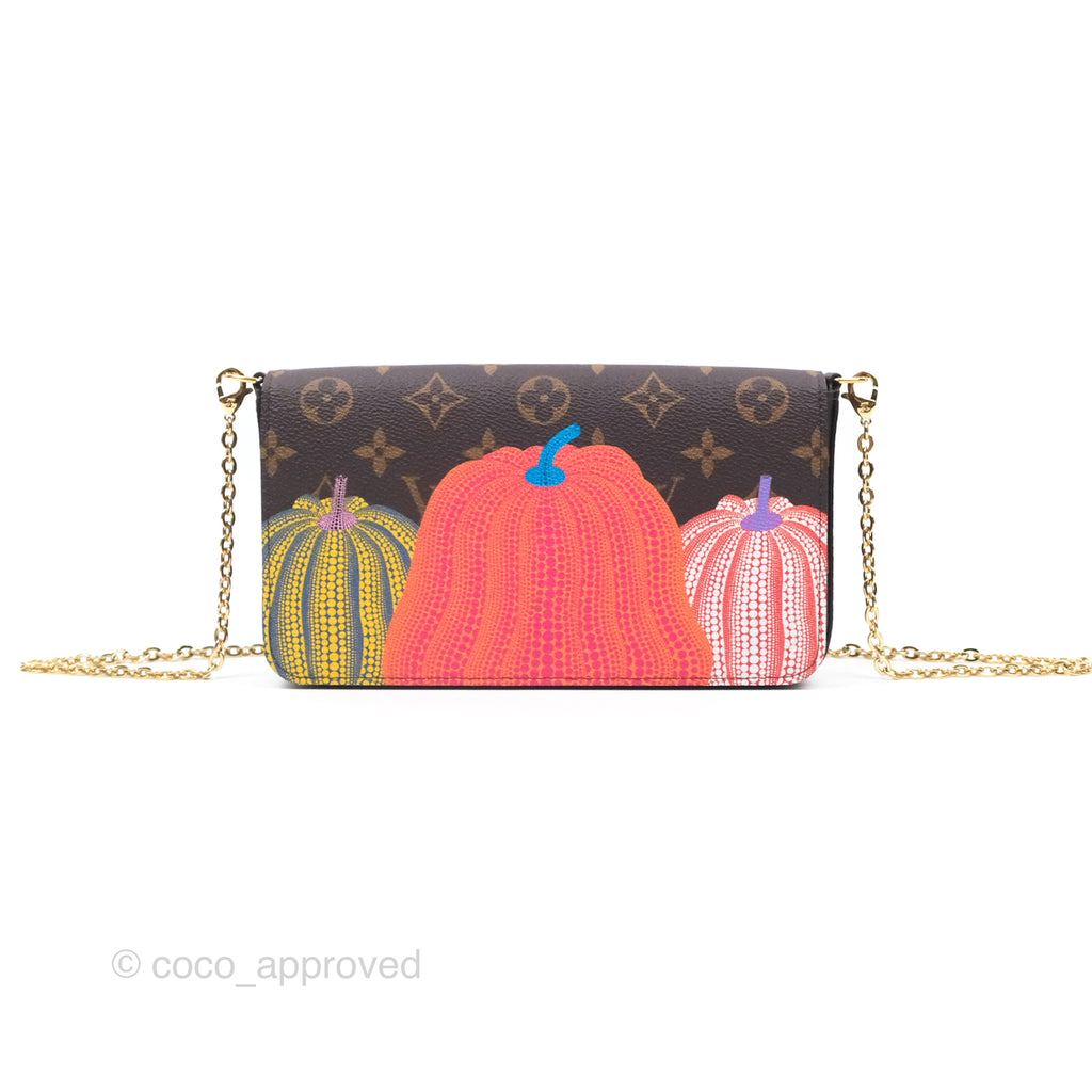 Louis Vuitton X Yayoi Kusama Pochette Felicie in Monogram Pumpkins