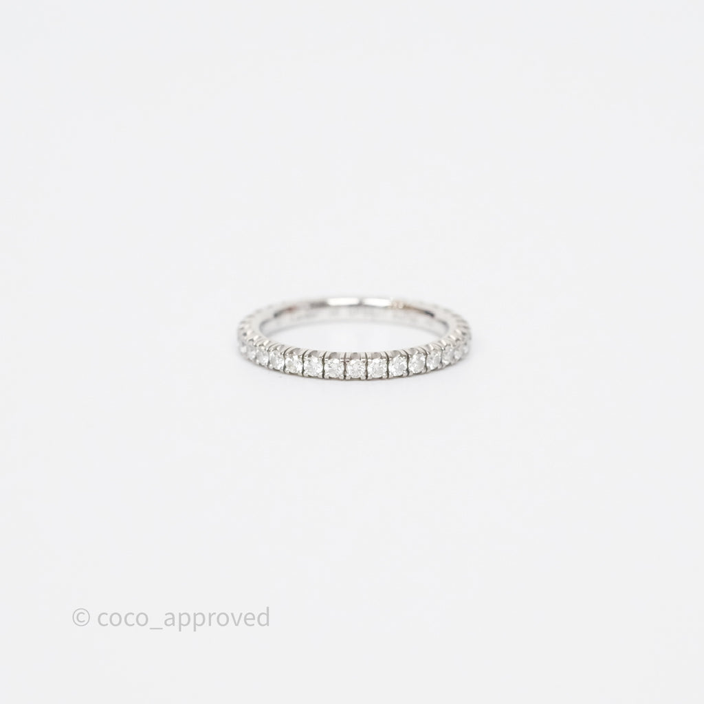 Cartier Diamonds Ring White Gold Size 46