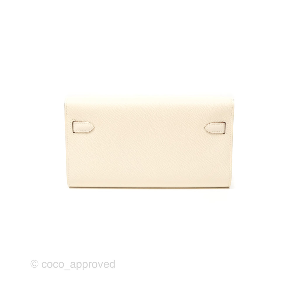 Hermès Kelly To Go Wallet Epsom Nata/ Jaune Poussin Gold Hardware