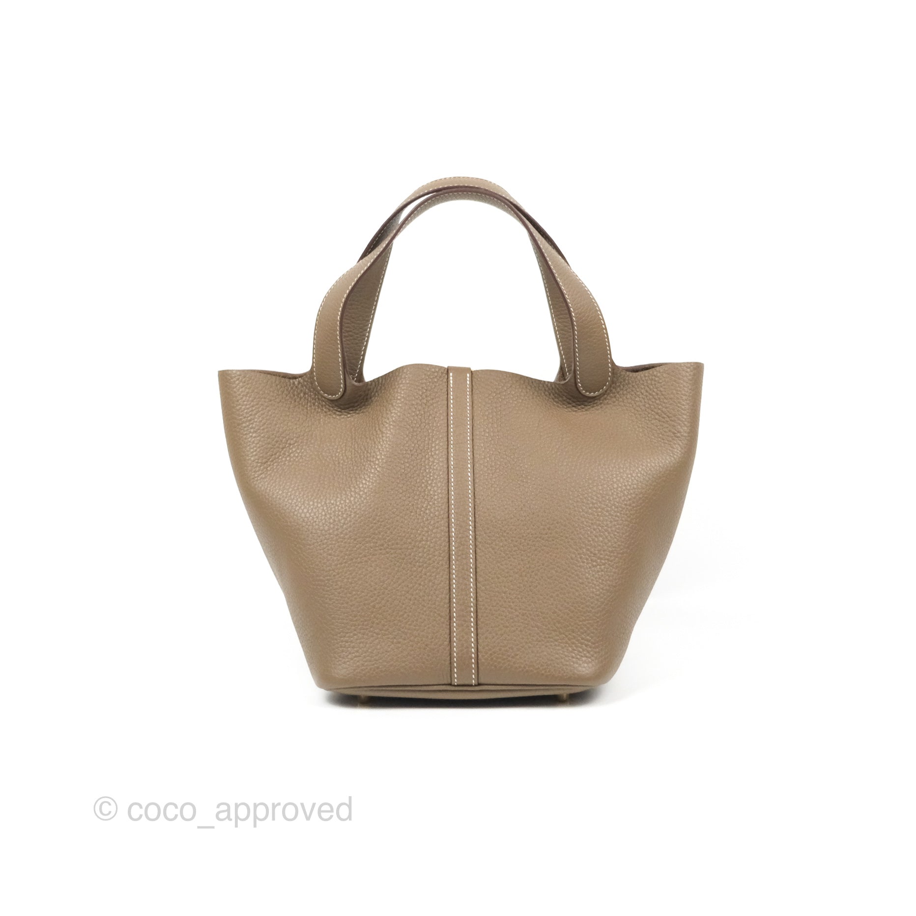 Hermès Picotin 22 Etoupe Clemence Gold Hardware – Coco Approved Studio