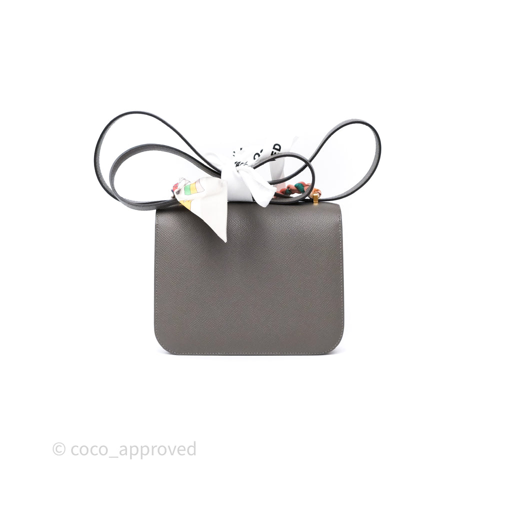 Hermès Constance III Mini Veau Epsom 0L Gris Meyer Gold Hardware
