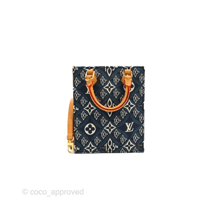 Louis Vuitton Petit Sac Plat Bag Denim Since 1854