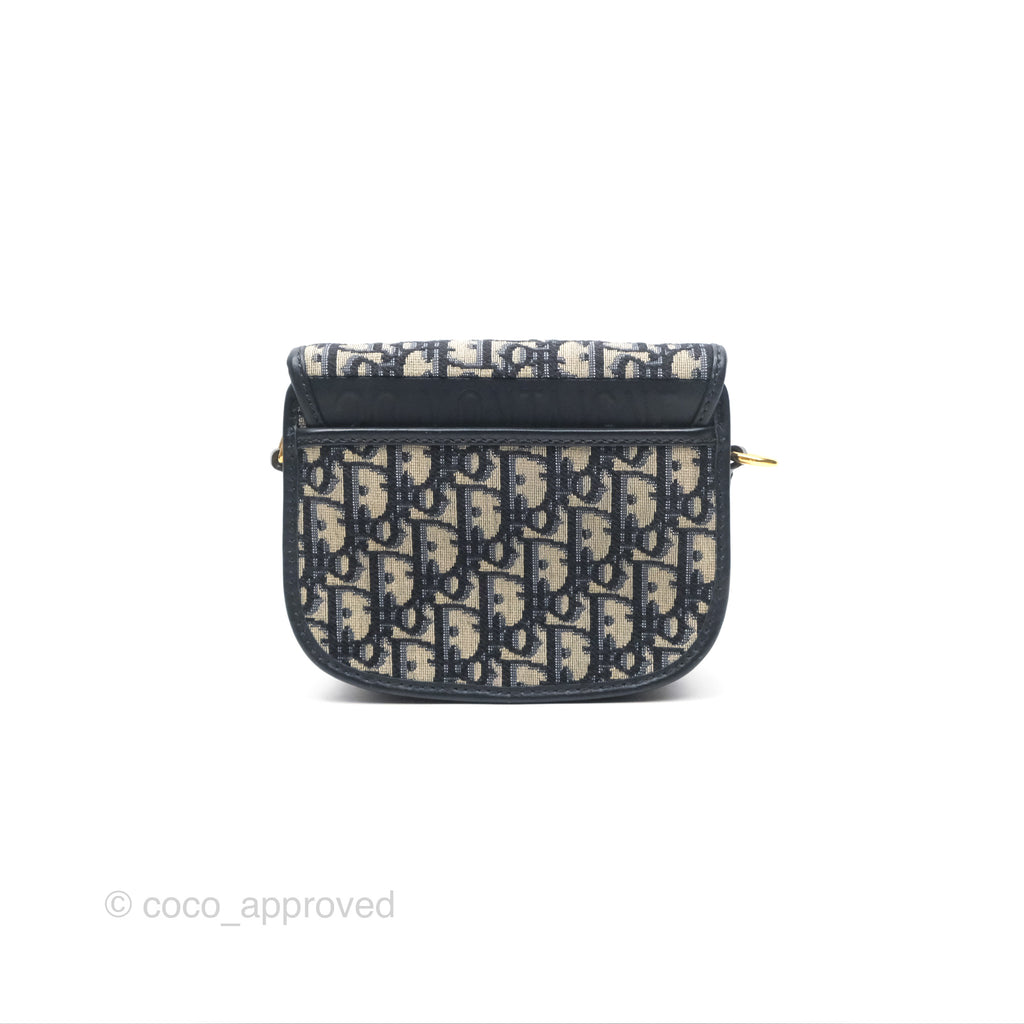 Dior Small Bobby Bag Blue Oblique Jacquard Canvas