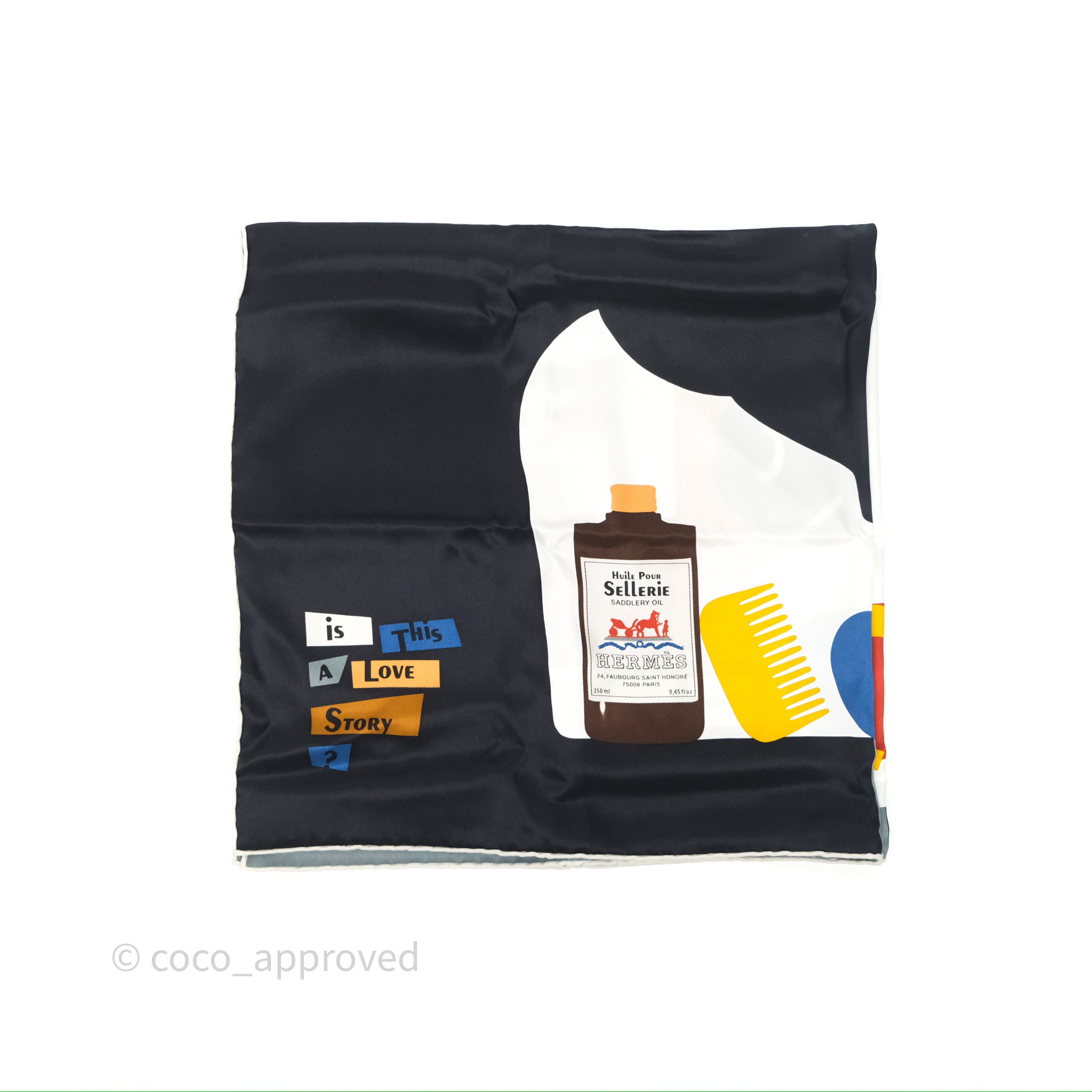 Hermès Is This a Love Story? Silk Scarf 70 – Coco Approved Studio