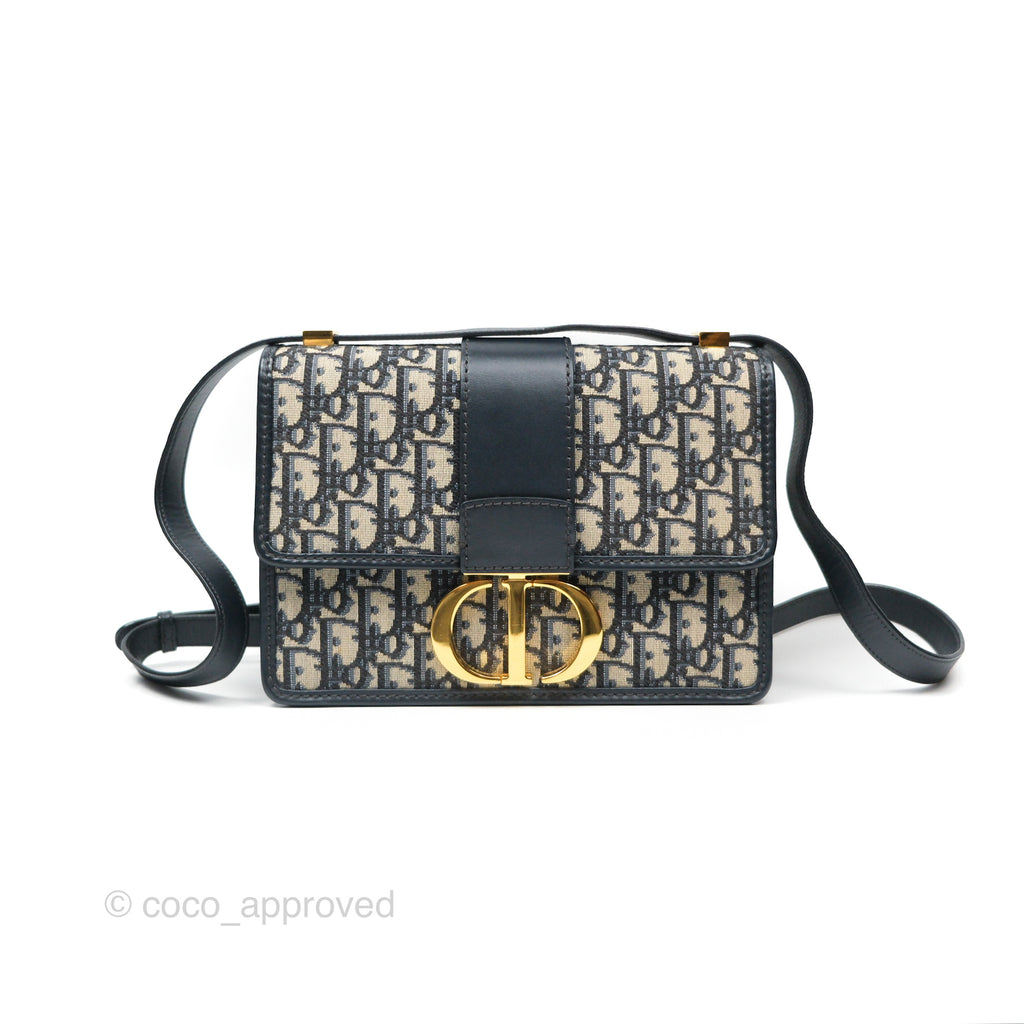 Dior 30 Montaigne Bag Navy Dior Oblique Jacquard