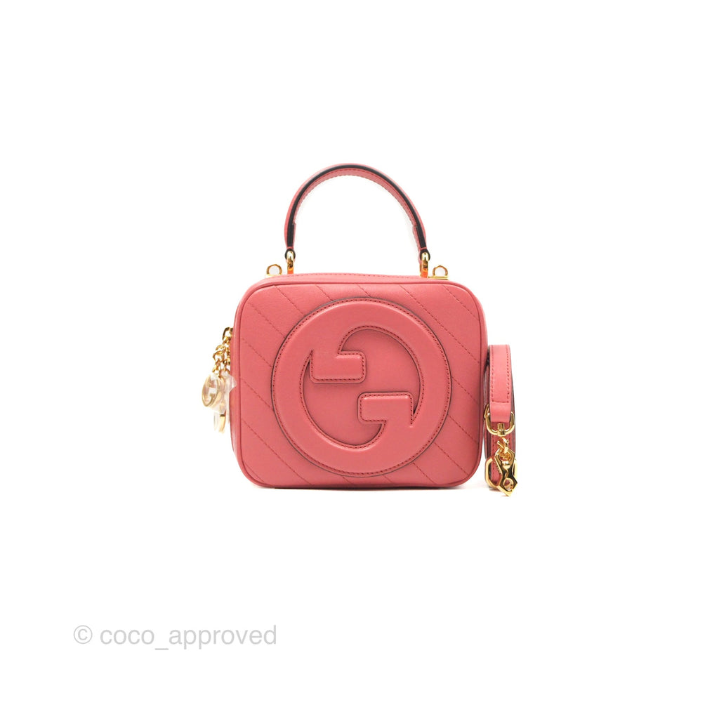 Gucci Blondie Top Handle Bag Pink Leather