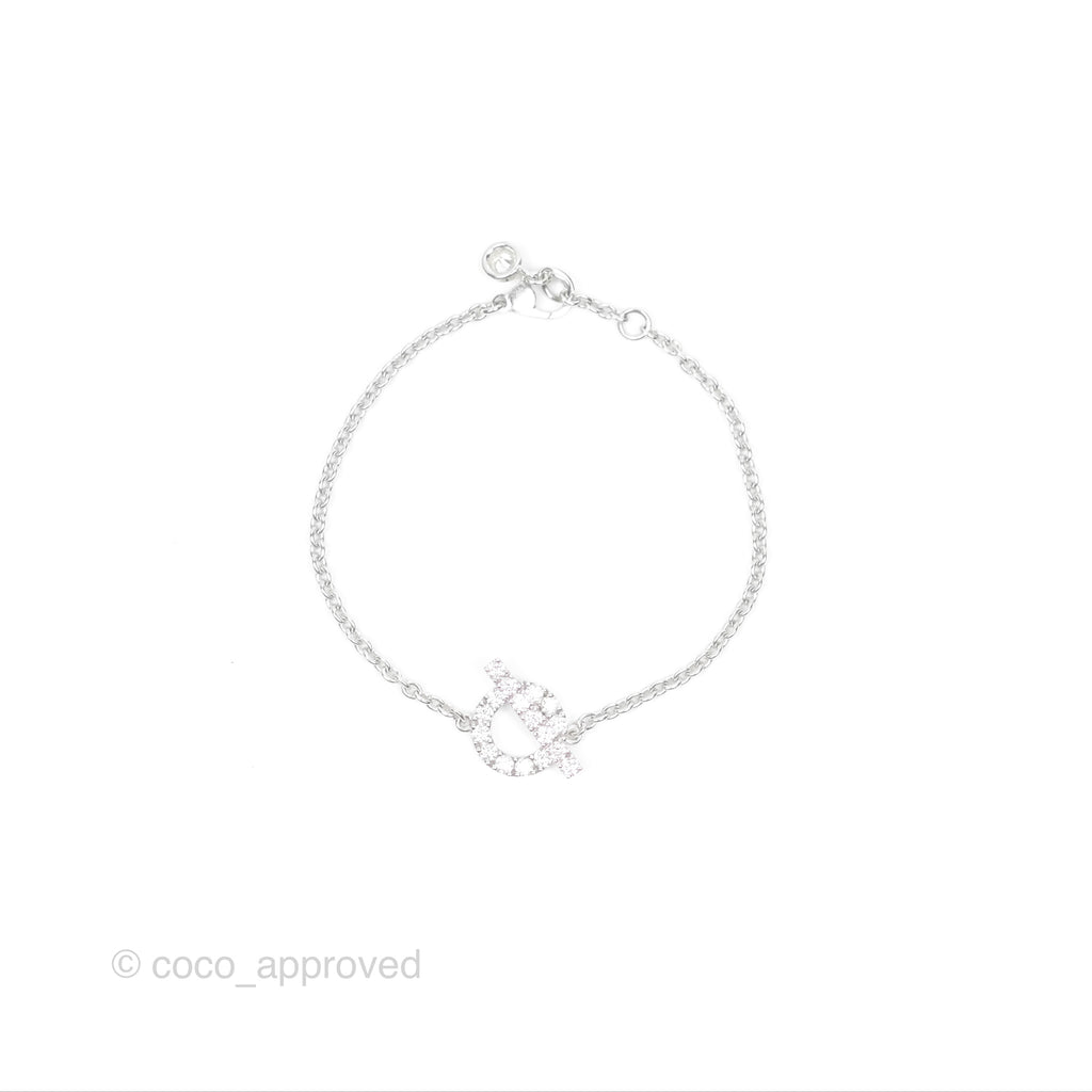 Hermès Finesse Bracelet Diamonds White Gold