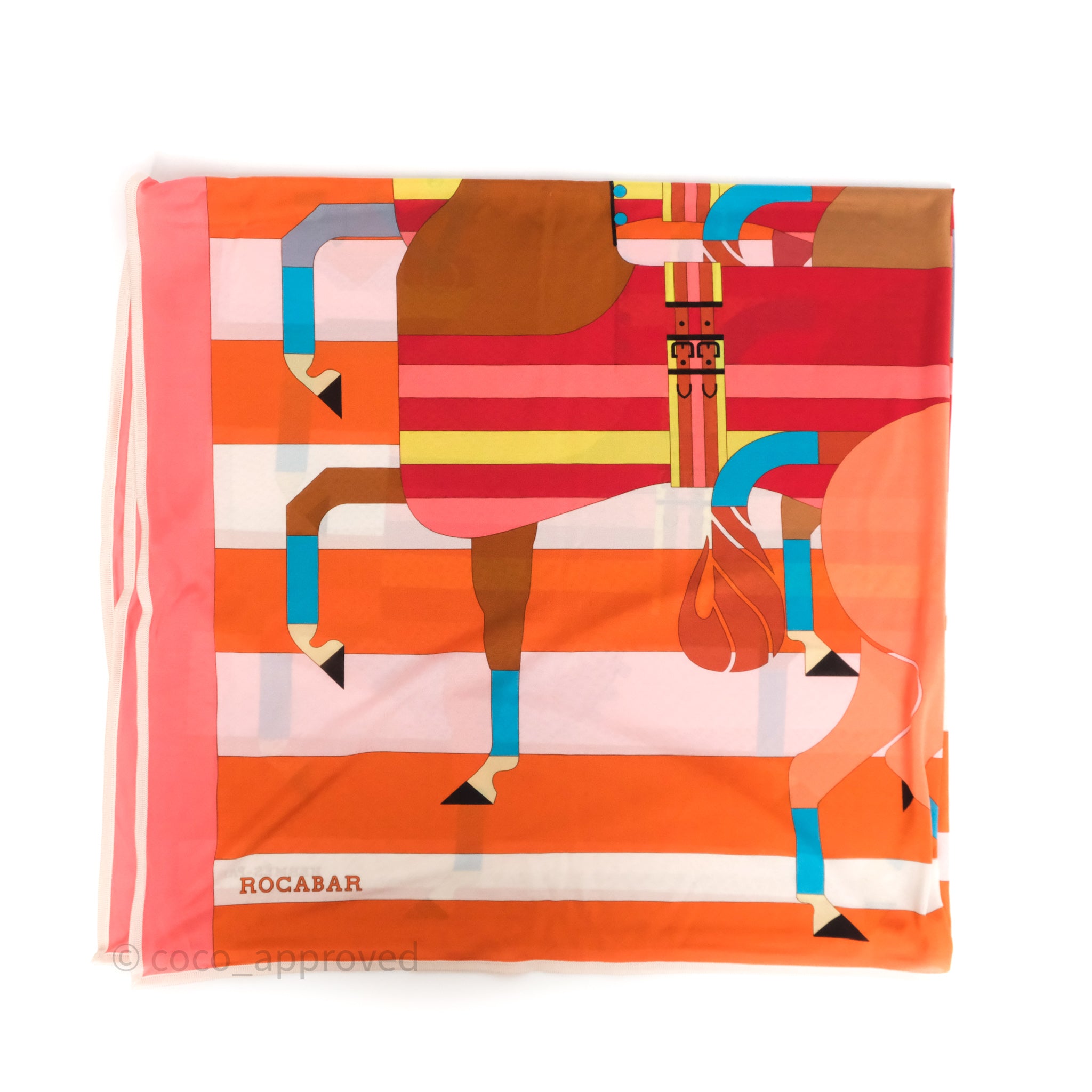 Hermès Rocabar Shawl Silk Scarf – Coco Approved Studio