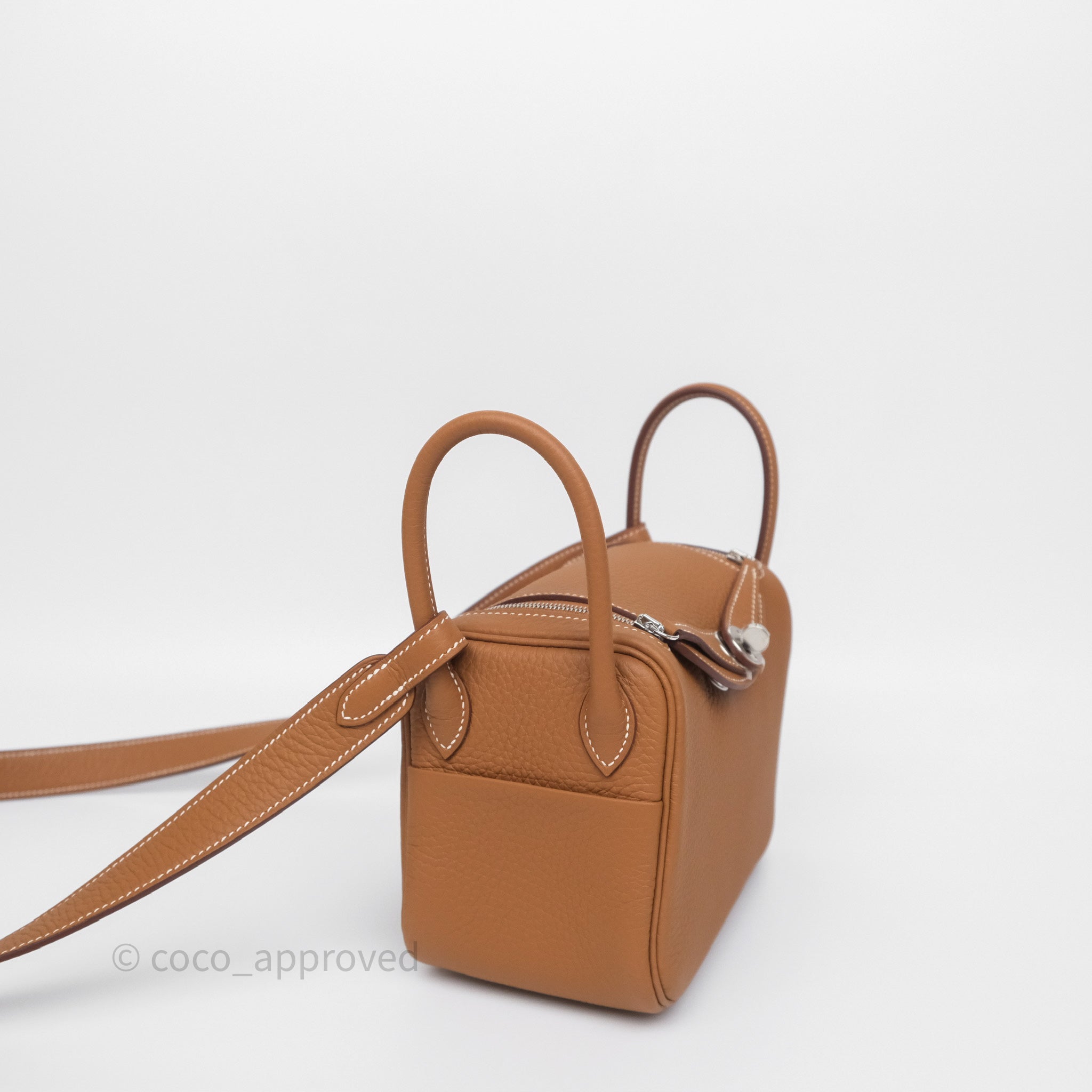 Hermès Mini Lindy II 20 Gold 37 Clemence Gold Hardware – Coco