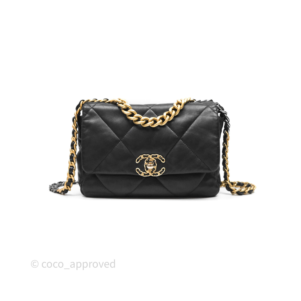 Chanel 19 Small Black Mixed Hardware